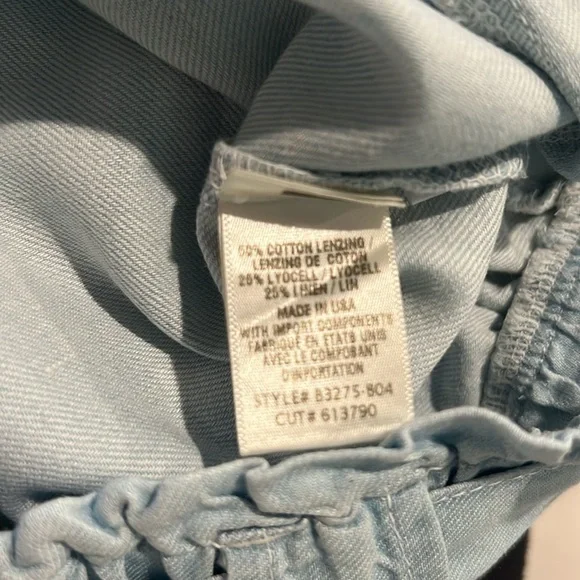 Bella Dahl Denim Belted Paperbag Shorts XS - Picture 7 of 8